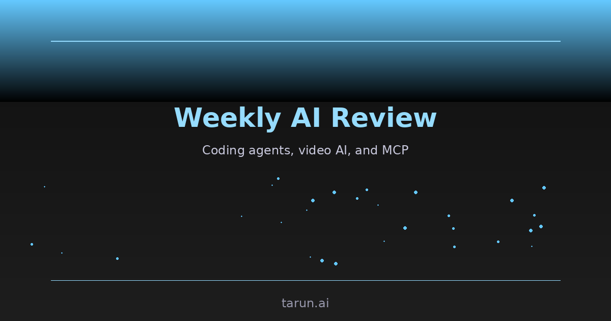 AI Weekly Review - Coding Agents, Open-Source Video, and Why MCP Matters