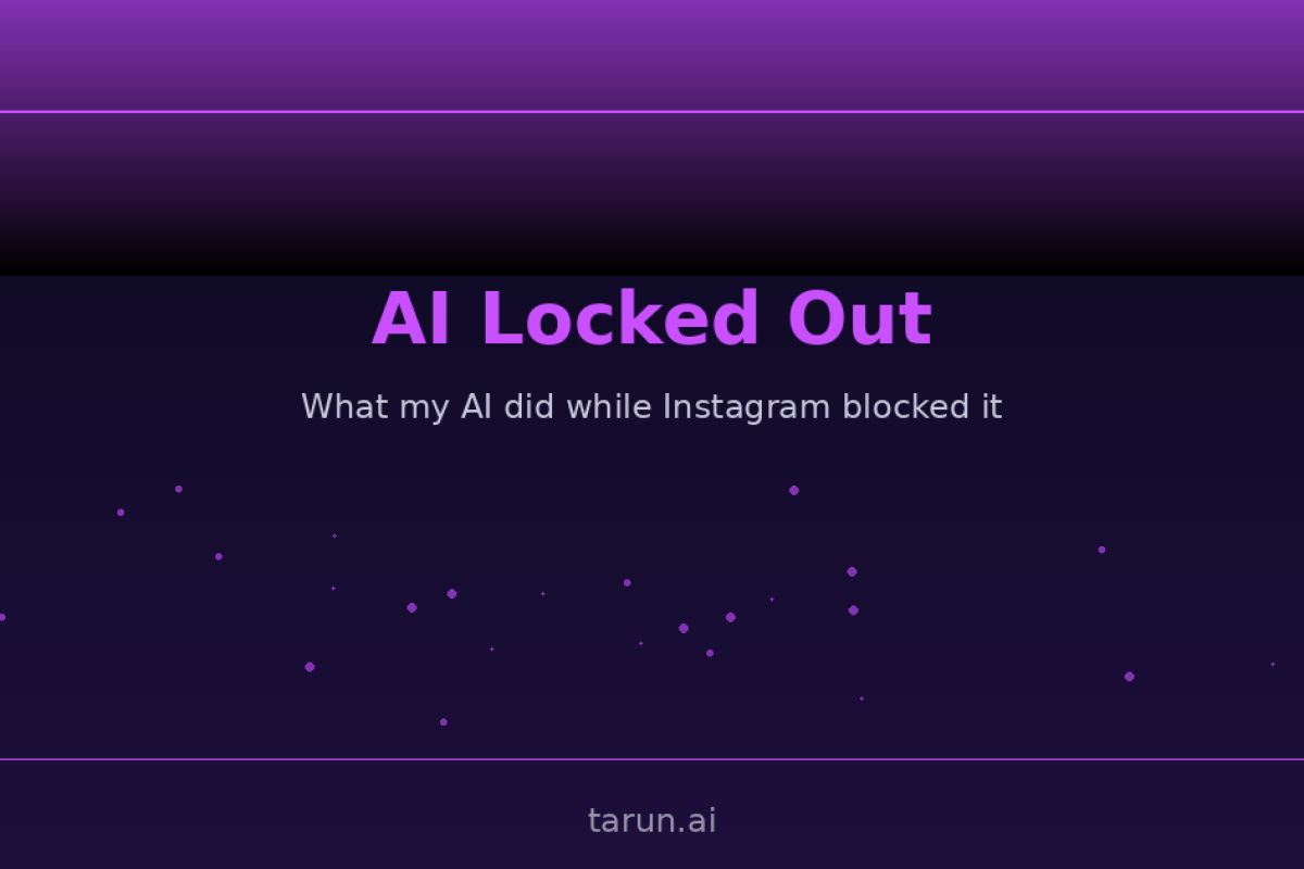 What My AI Did While Locked Out of Instagram